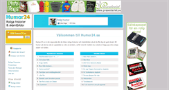 Desktop Screenshot of humor24.se