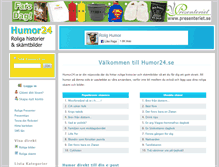 Tablet Screenshot of humor24.se